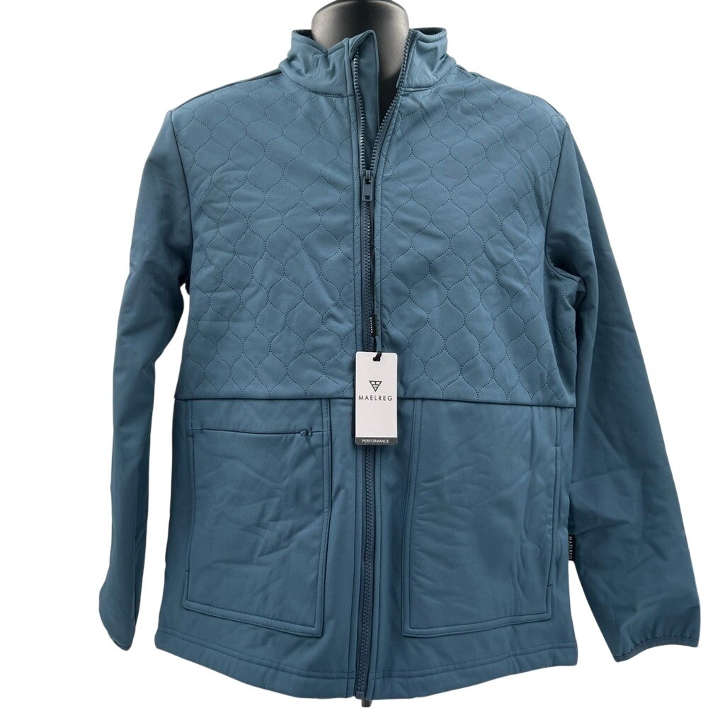 Maelreg Performance Jacket Mens Small Misty Blue Fleece Lined NEW
